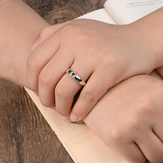 Buddha Gift Tibetan Om Mani Padme Hum Carved Chinese Zodiac Natal Buddha Peace Ring