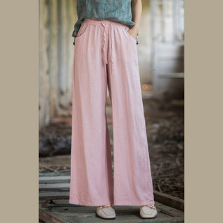 Buddha Gift Plain Wide Leg Pants Dance Women's Yoga Pants With Pockets