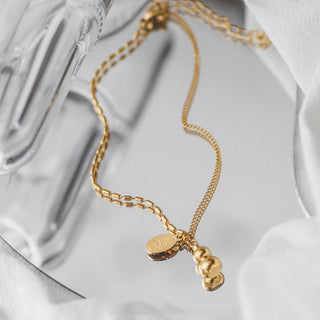 Buddha Gift 18k Gold Lucky Gourd Design Wealth Buckle Anklet
