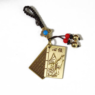 Buddha Gift Feng Shui Yin Yang Bagua Wenchang Pen Pagoda Prayer Wheel Keychain