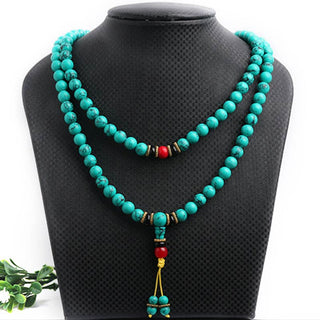 Buddha Gift Tibetan Turquoise Healing Mala Bracelet