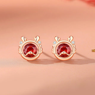 Buddha Gift 925 Sterling Silver Year Of The Dragon Luck Red Zircon Necklace Pendant Bracelet Earrings Ring (Extra 30% Off | USE CODE: FS30)