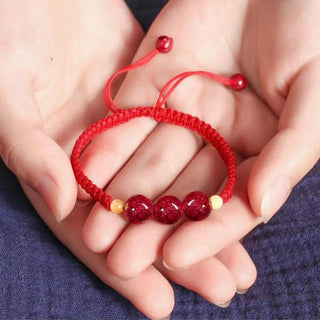 Buddha Gift Cinnabar Blessing Red String Bracelet For Kids