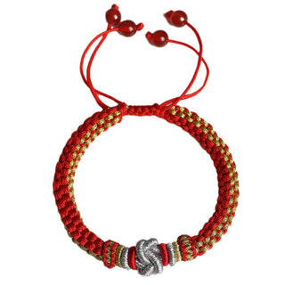 Buddha Gift Colorful Rope True Love Knot Luck Handmade Bracelet