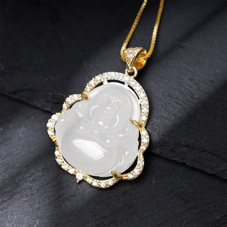 Buddha Gift Good Luck Laughing Buddha Necklace（测试）