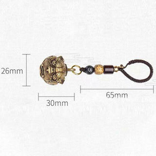 Buddha Gift PiXiu Wealth Copper Key Chain