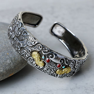 Buddha Gift FengShui Engraving PiXiu Blessing Bracelet Bangle