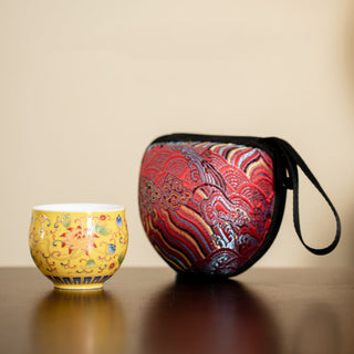 Buddha Gift Lotus Flower Pod Pattern Ceramic Teacup Kung Fu Tea Cup 80ml