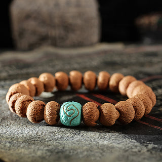 Buddha Gift Tibetan Bodhi Seed Turquoise Amber Protection Bracelet