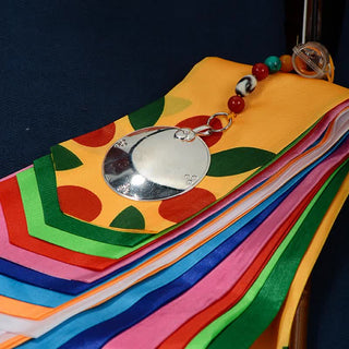 Buddha Gift Tibetan Eight Auspicious Symbols Lucky Arrow Home Decoration Prayer Flag