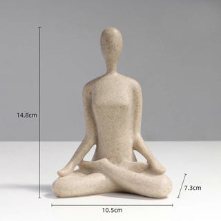 Buddha Gift Abstract Yoga Meditating Exercise Resin Spiritual Figurine Sculpture Desk Decoration