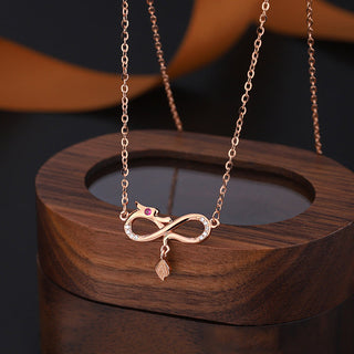 Buddha Gift 999 Sterling Silver Year Of The Dragon Endless Knot Tail Charm Protection Necklace Pendant