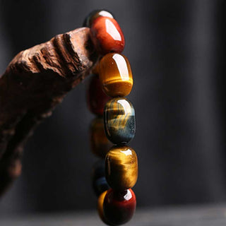 Buddha Gift Natural Tiger Eye Healing Protection Bracelet