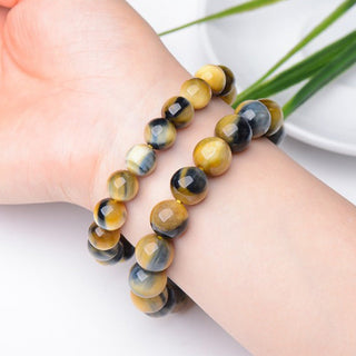 Buddha Gift Tiger Eye Protection Courage Strength Bracelet