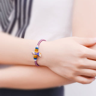 Buddha Gift Tibetan Handmade Dorje Vajra Strength Eight Threads String Bracelet