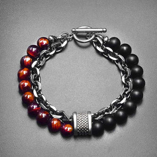 Buddha Gift Natural Tiger Eye Lazurite Protection Bracelet