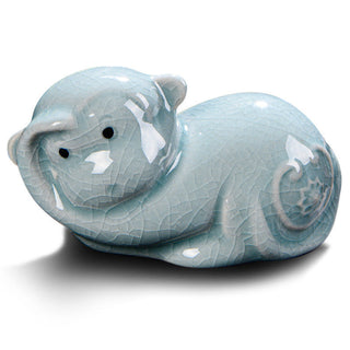 Buddha Gift Chinese Zodiac Wealth Ceramic Tea Pet Home Figurine Decoration