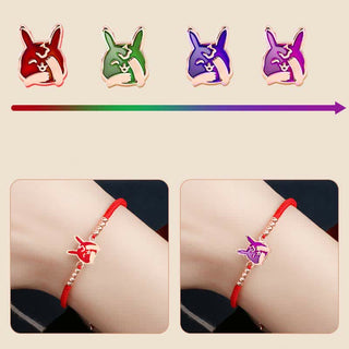 Buddha Gift 925 Sterling Silver Chinese Zodiac Luck Faith Discolor Red String Bracelet