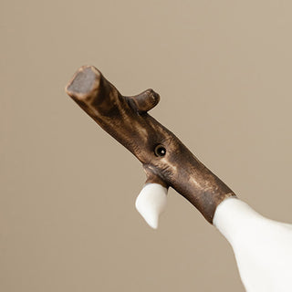 Buddha Gift Gardenia Flower Pattern Ceramic Healing Incense Burner Decoration