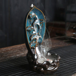 Buddha Gift Waterfall Incense Burner Backflow Incense Holder