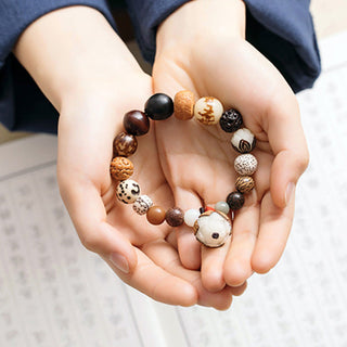 Buddha Gift Bodhi Seed Lotus Wisdom Peace Wrist Mala Bracelet