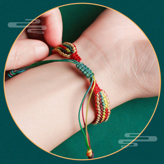 Buddha Gift Tibet Handmade Rainbow Multicolored Protection Braided String Bracelet