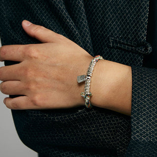 Buddha Gift 925 Sterling Silver Handmade Protection Multiple Strands Bracelet