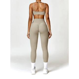 Buddha Gift Gym Sports Yoga Backless Bra Crop Tank Top Shorts