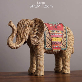 Buddha Gift Elephant Resin Wisdom Wealth Home Decoration
