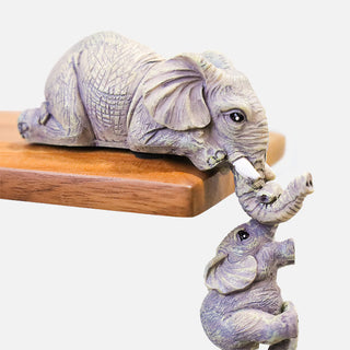 Buddha Gift 3pcs Feng Shui Elephant Sitter Figurines Wealth Figurine Home Decoration
