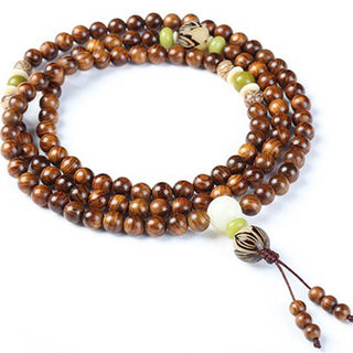 Buddha Gift Tibetan Rosewood Mala Protection Calm Bracelet