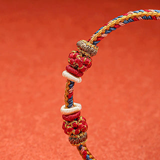 Buddha Gift Handmade Dunhuang Color Luck Braid String Bracelet