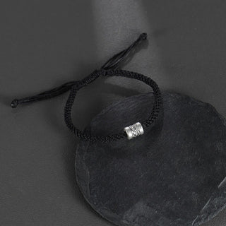 Buddha Gift 999 Sterling Silver Red String Lucky Cloud Strength Bracelet