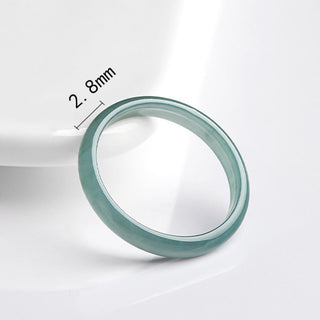 Buddha Gift Natural Jade Prosperity Protection Ring