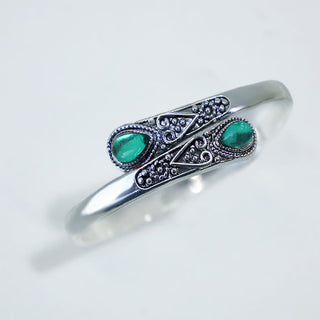 Buddha Gift Zircon Water Drop Pattern Healing Cuff Bracelet Bangle