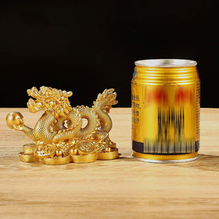 Buddha Gift Feng Shui Dragon Copper Coin Wealth Success Luck Decoration