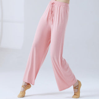 Buddha Gift Loose Modal Drawstring Wide Leg Pants For Yoga Dance
