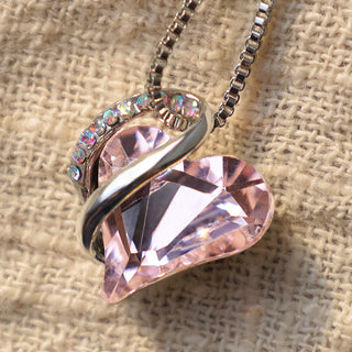 Buddha Gift Love Heart Birthstone Healing Energy Necklace Pendant