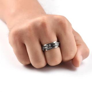 Buddha Gift Dragon Titanium Steel Stimulation Rotatable Ring (Extra 30% Off | USE CODE: FS30)