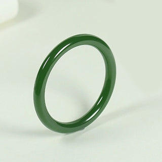 Buddha Gift Cyan Jade Longevity Blessing Bangle Bracelet