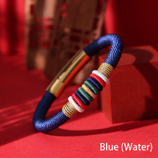Buddha Gift Tibetan Handmade Colorful King Kong Knot Five Elements Luck Braid String Bracelet