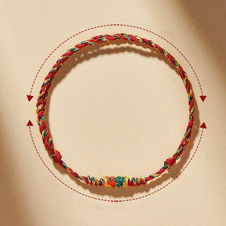 Buddha Gift Handcrafted Koi Fish Wealth Prosperity Braided Rope Bracelet