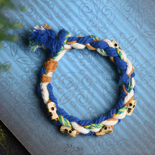 Buddha Gift Tibetan Zakiram Goddess of Wealth Bead Engraved Handmade Luck Bracelet