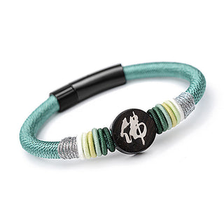 Buddha Gift Buddha Character Ebony Handcrafted Rope Bracelet