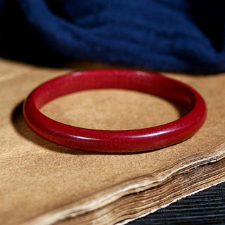 Buddha Gift Cinnabar Heart Sutra Engraving Blessing Bangle Bracelet