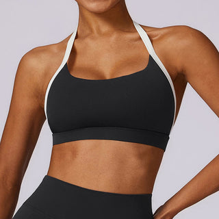 Buddha Gift Solid Color Halter Neck Bra Long Sleeve Crop Tank Top Pants Sports Fitness Gym Yoga Outfits