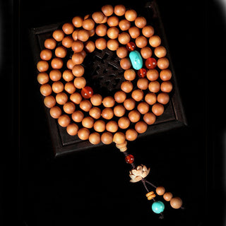 Buddha Gift Tibetan Sandalwood Lotus Enlightenment Charm Mala Bracelet