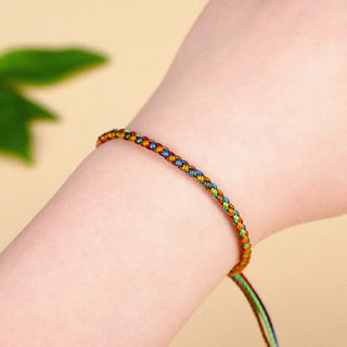 Buddha Gift "May all your wishes come true" Lucky Multicolored Bracelet