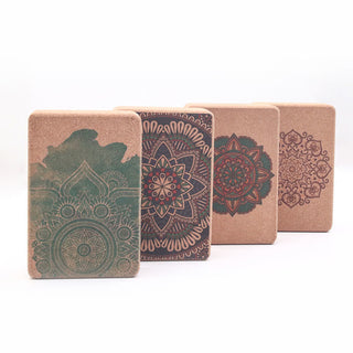 Buddha Gift Tibetan Mandala Mindful Yoga Cork Block