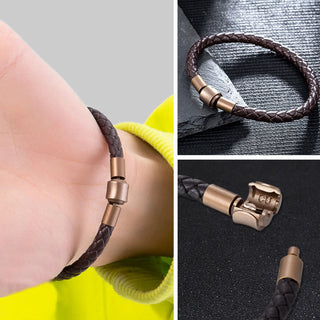 Buddha Gift Vintage Leather Rope Luck Braid String Bracelet